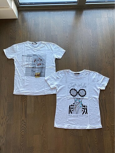 S Beden İki Adet Tişört - Görsel 2