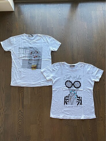 S Beden İki Adet Tişört - Görsel 3