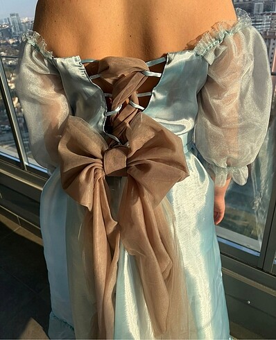 El Yapımı Fiyonk Detaylı M Beden Alice Kostümü - Görsel 7