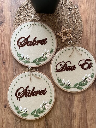 Sabret şükret dua et üçlü Punch tablo