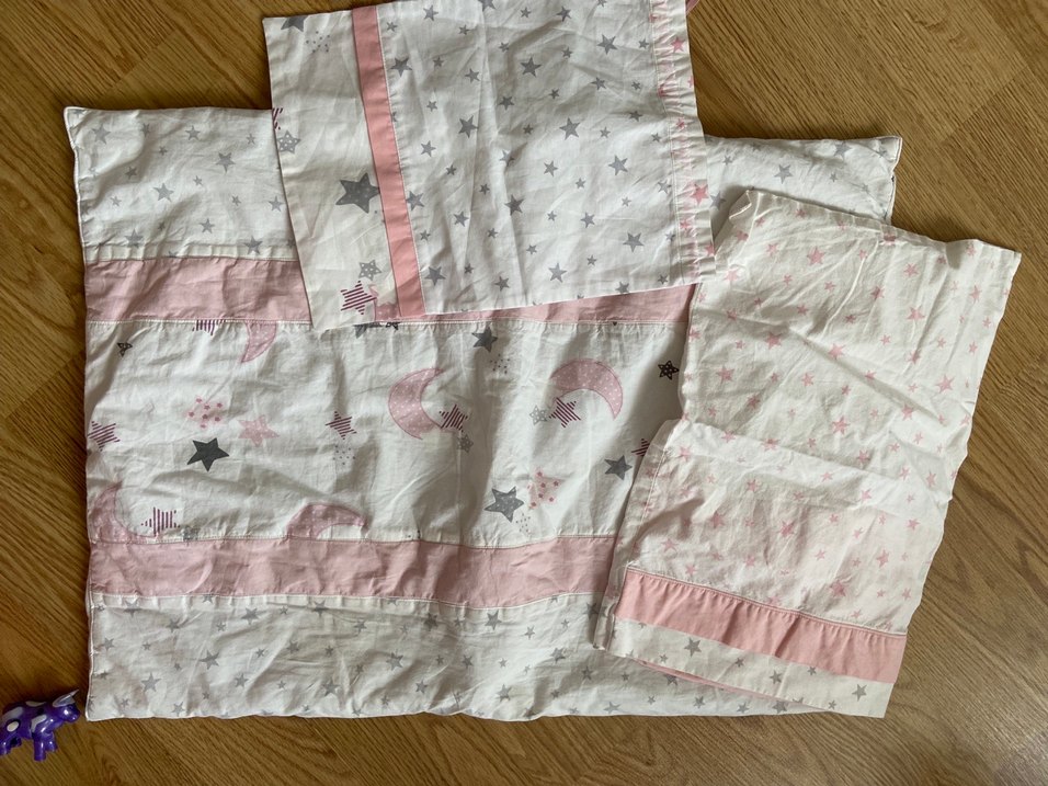 Pembe Pastel Desenli Çocuk Uyku Seti - Görsel 2