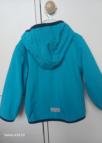 Kapüşonlu Mavi Erkek bebek yağmurluk - Görsel 3