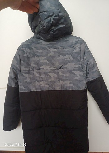 Erkek Çocuk Kamuflaj Desenli Fermuarlı Mont - Görsel 7