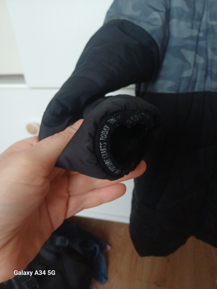 Erkek Çocuk Kamuflaj Desenli Fermuarlı Mont - Görsel 3