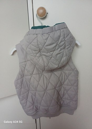 zara Gri Erkek Çocuk Kapüşonlu Yelek - Görsel 4