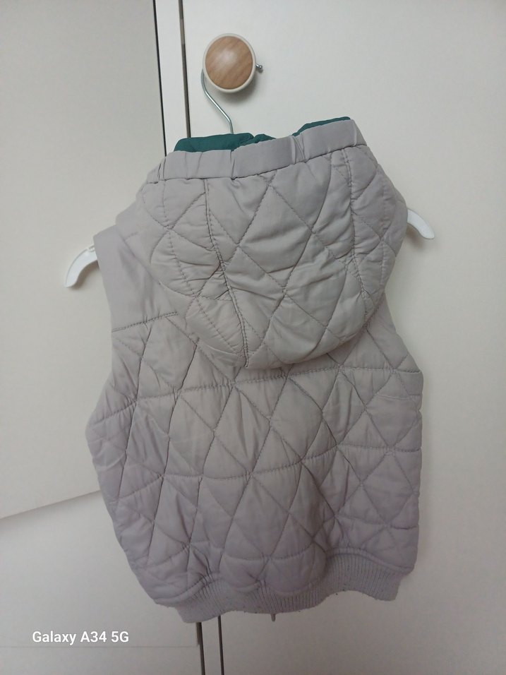 zara Gri Erkek Çocuk Kapüşonlu Yelek - Görsel 4