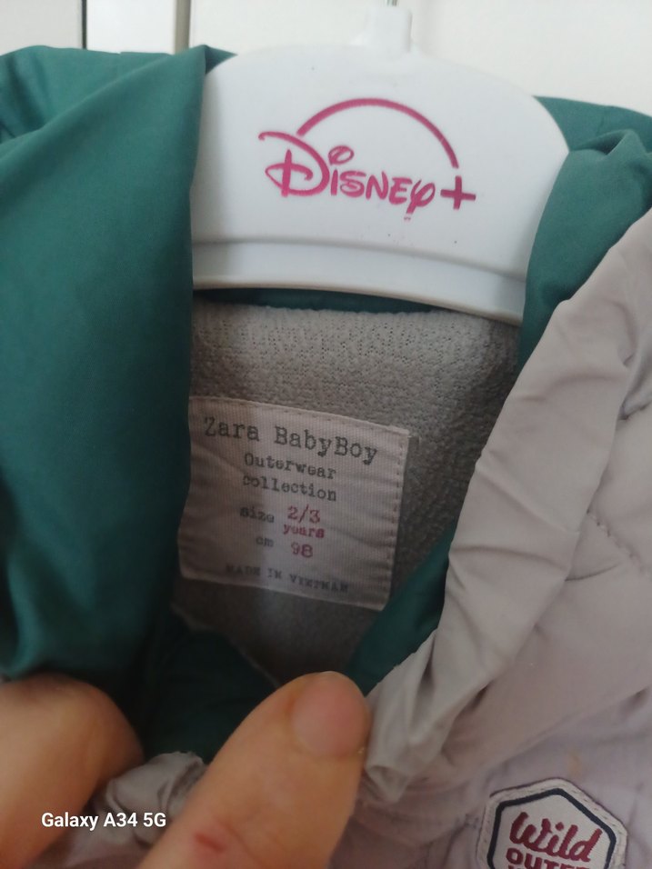 zara Gri Erkek Çocuk Kapüşonlu Yelek - Görsel 2