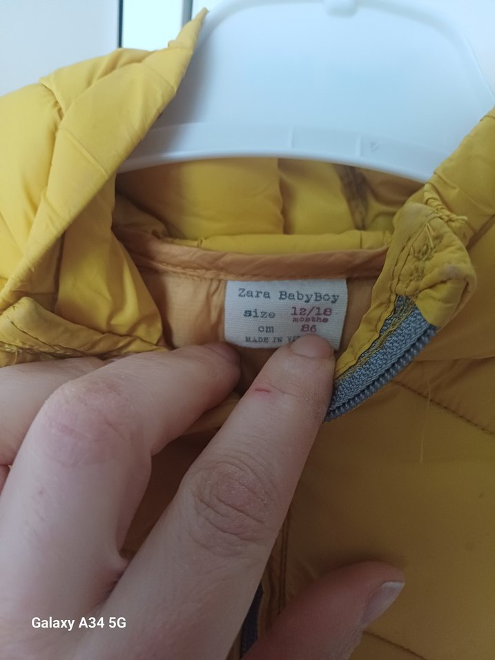 zara Sarı Fermuarlı Erkek Çocuk Yelek - Görsel 3