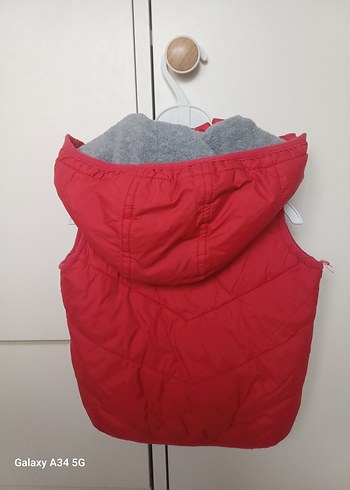 Erkek Çocuk Kırmızı Fermuarlı Yelek - Görsel 3