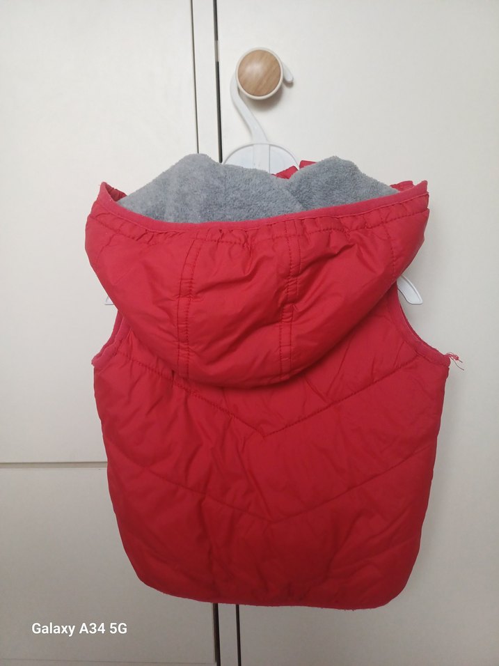 Erkek Çocuk Kırmızı Fermuarlı Yelek - Görsel 3