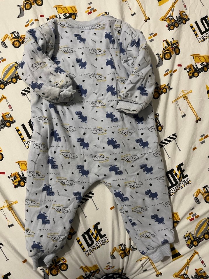 Dinazorlu Fermuarlı Bebek Tulum - Görsel 3