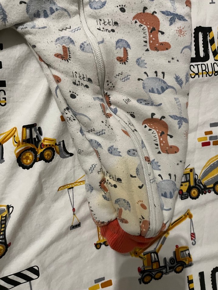 Renkli Desenli Bebek Tulumu, Fermuarlı, Uzun Kollu - Görsel 4