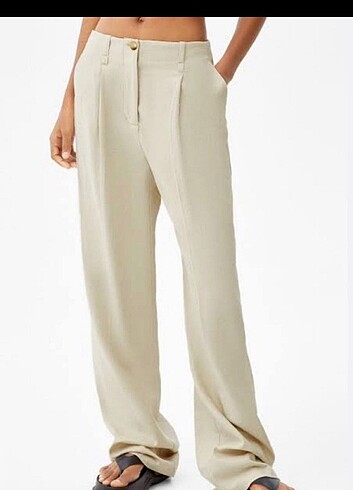 Bershka keten pantolon
