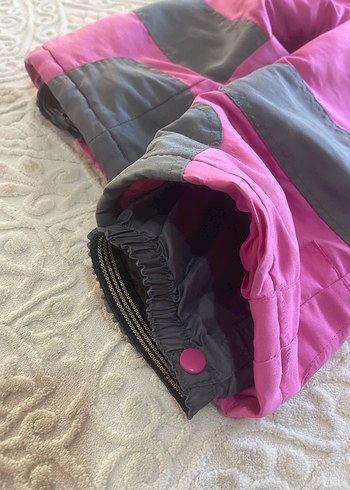 Kemerli Pembe Bebek Kız Kayak Tulumu - Görsel 6