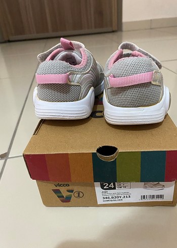 Vicco Kız Çocuk Pembe Bağcıksız Spor Ayakkabı - Görsel 4