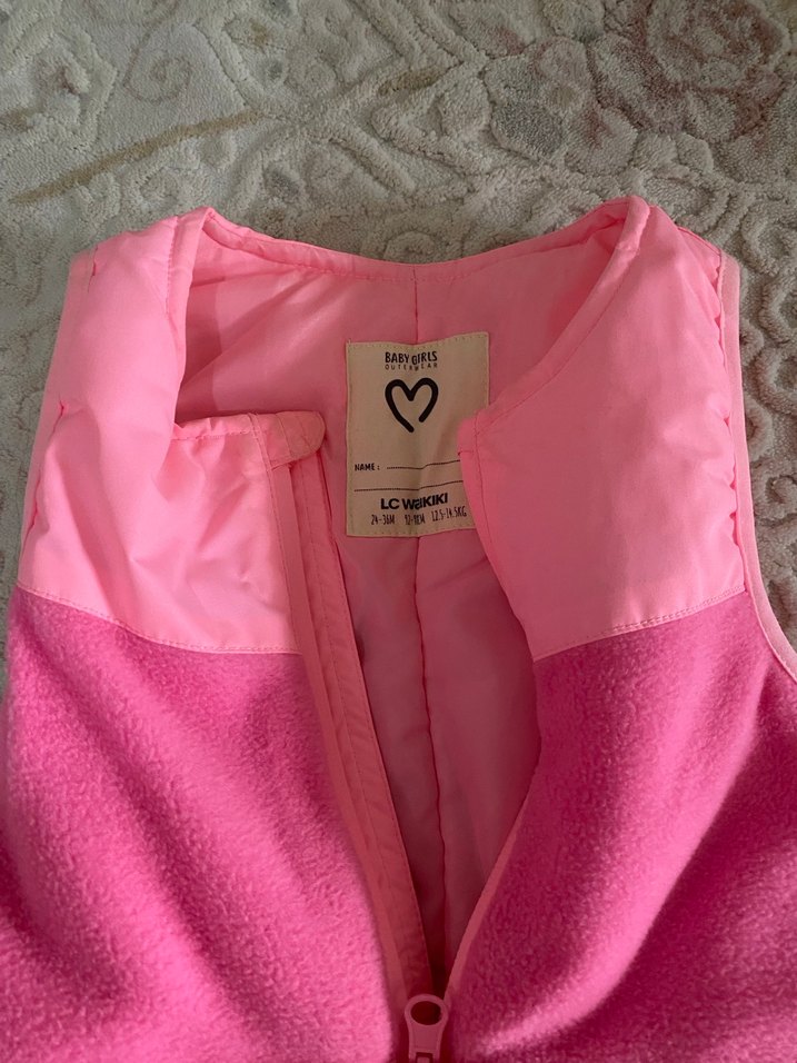 Kız Bebek Pembe kayak tulumu - Görsel 2