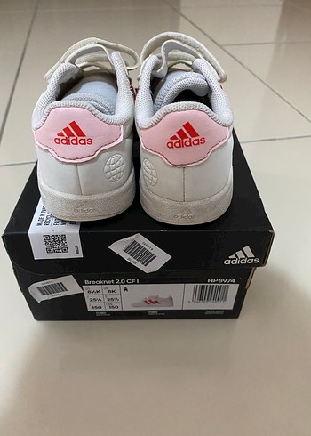 Kız Çocuk Beyaz Adidas Spor Ayakkabı - Görsel 3