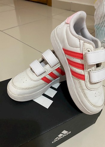 Kız Çocuk Beyaz Adidas Spor Ayakkabı - Görsel 2
