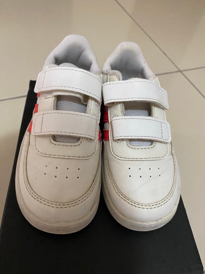 Kız Çocuk Beyaz Adidas Spor Ayakkabı - Görsel 5