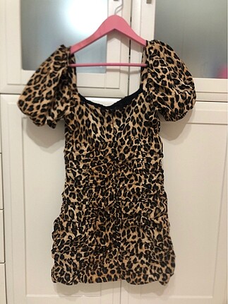 Zara Zara leoparlı elbise