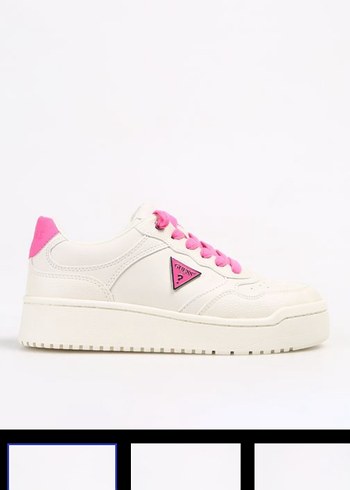 Guess Beyaz Pembe Detayli Sneaker