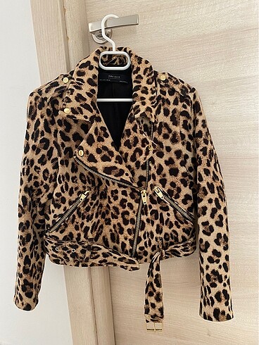 Zara leopar ceket mont
