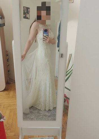 Dantel Detaylı Modern Klasik Balık abiye - Görsel 2