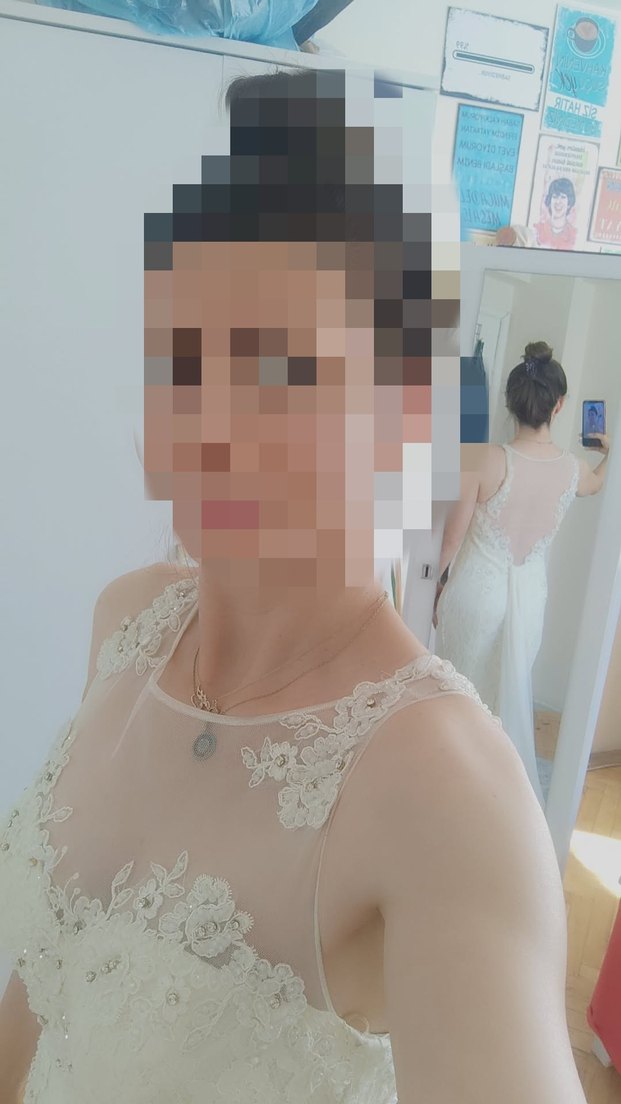 Dantel Detaylı Modern Klasik Balık abiye - Görsel 3