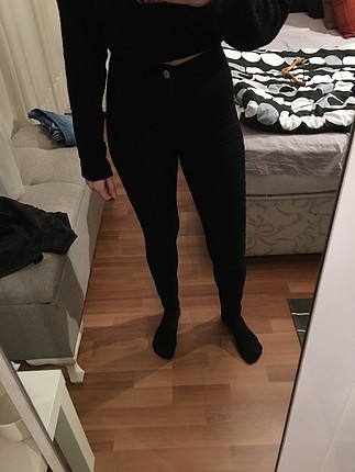 Siyah tayt pantalon