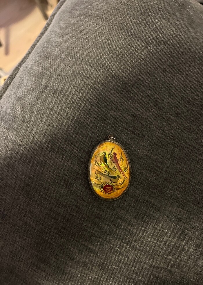 SEDEF İKİ TARAFLI KOLYE UCU ANTİKA - Görsel 4