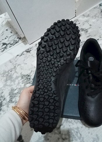 Siyah Erkek Futbol Ayakkabısı Bağcıklı - Görsel 5