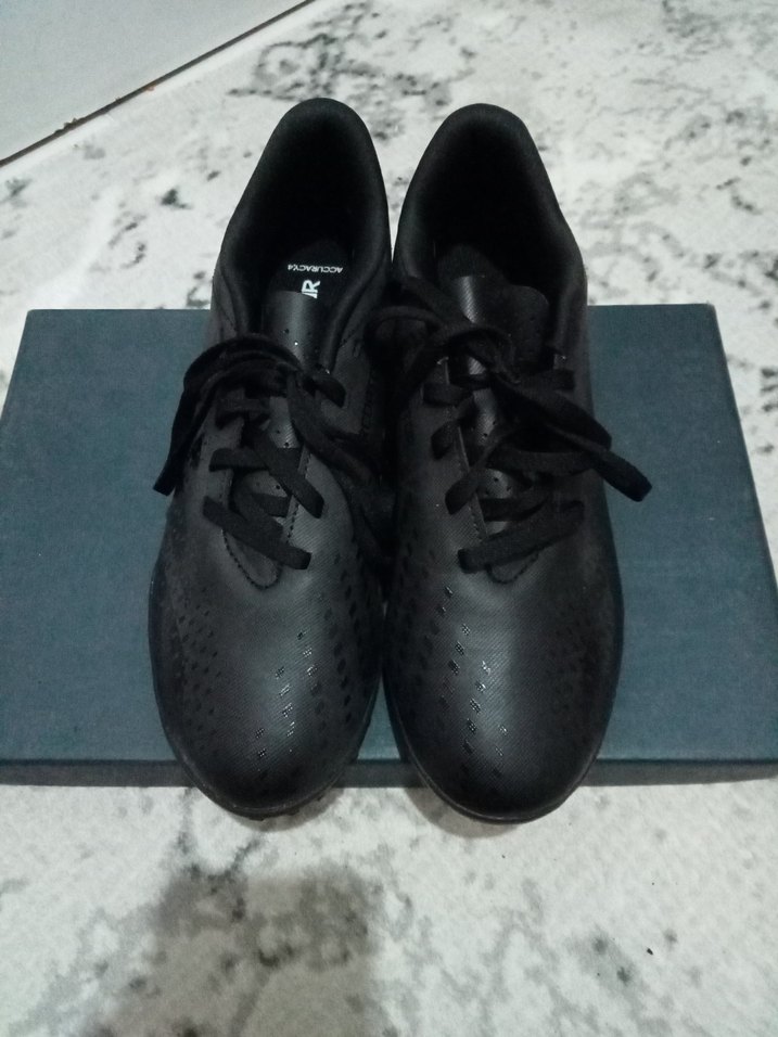 Siyah Erkek Futbol Ayakkabısı Bağcıklı - Görsel 3