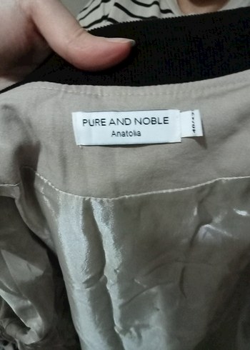 Bej Kadın Uzun Düğmeli Kaban - Görsel 7