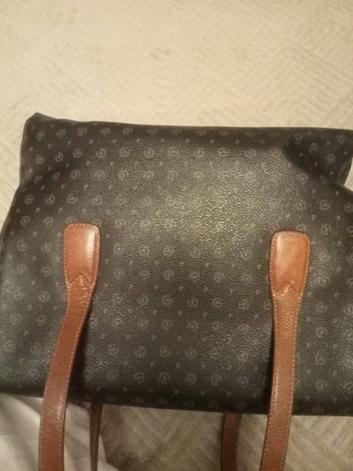 Kahverengi Baskılı Deri Kadın Çanta - Görsel 4