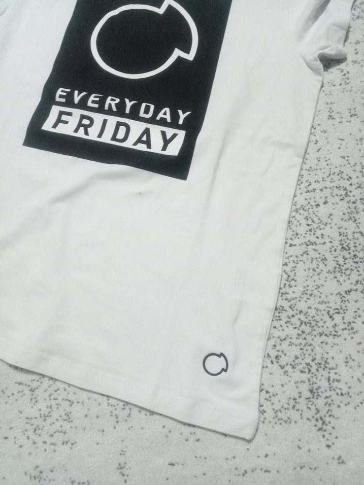 Beyaz Baskılı  Tişört - Görsel 4