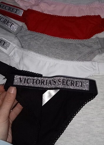 m Beden kırmızı Renk Victoria secret string