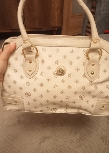 Beyaz Deri Kadın Omuz Çantası - Görsel 2