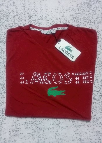 Lacoste Kırmızı Erkek Baskılı Tişört