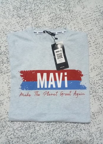 Mavi Baskılı Tişört