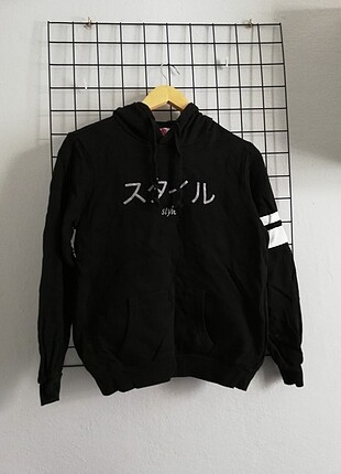 japonca yazılı koton ole sweatshirt m 38 s 36