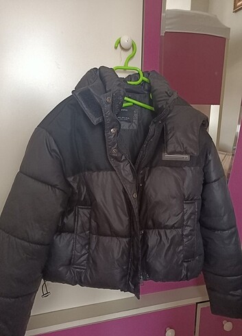 Bershka Kadın Siyah Şişme Mont