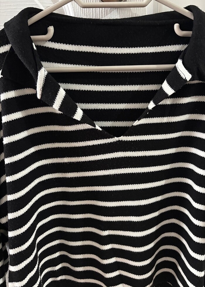 Polo Yaka Oversize Kazak - Görsel 2