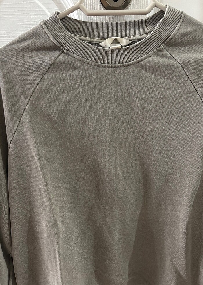 H&M Gri Sweatshirt - Görsel 2
