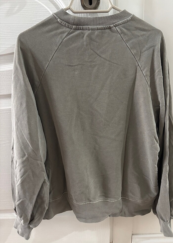 H&M Gri Sweatshirt - Görsel 4