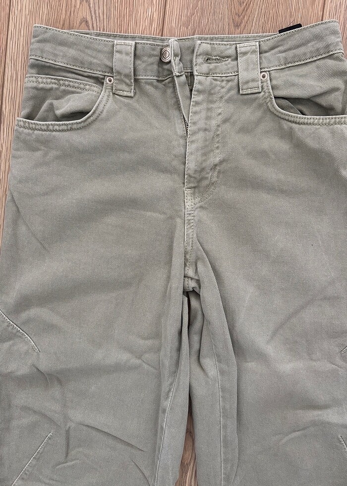 Zara Yeşil Mom Jean - Görsel 3