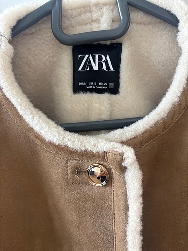 Zara Kadın İçi Yünlü Ceket - Görsel 4