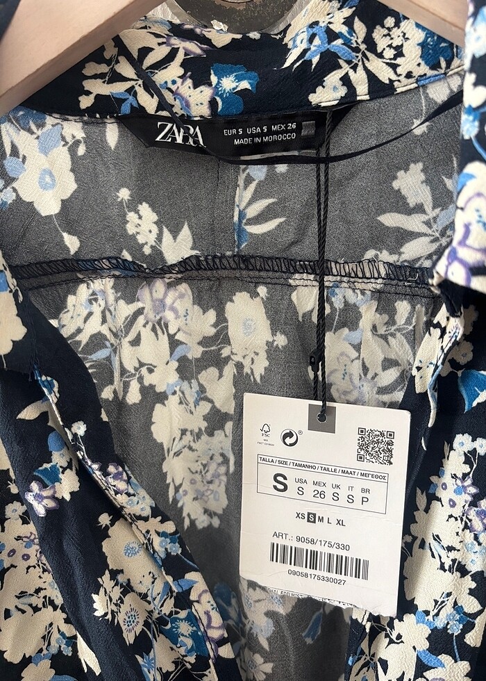 Zara Çiçekli Elbise - Görsel 2