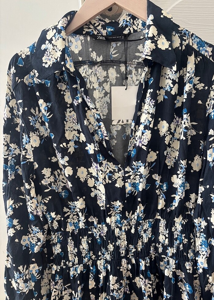 Zara Çiçekli Elbise - Görsel 3