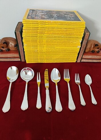  Beden TCHIBO TCM GÜMÜŞ KAPLAMA ÇATAL KAŞIK TK