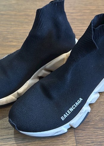 Orjinal faturalı Balenciaga Siyah Elastik kadın Spor Ayakkabı